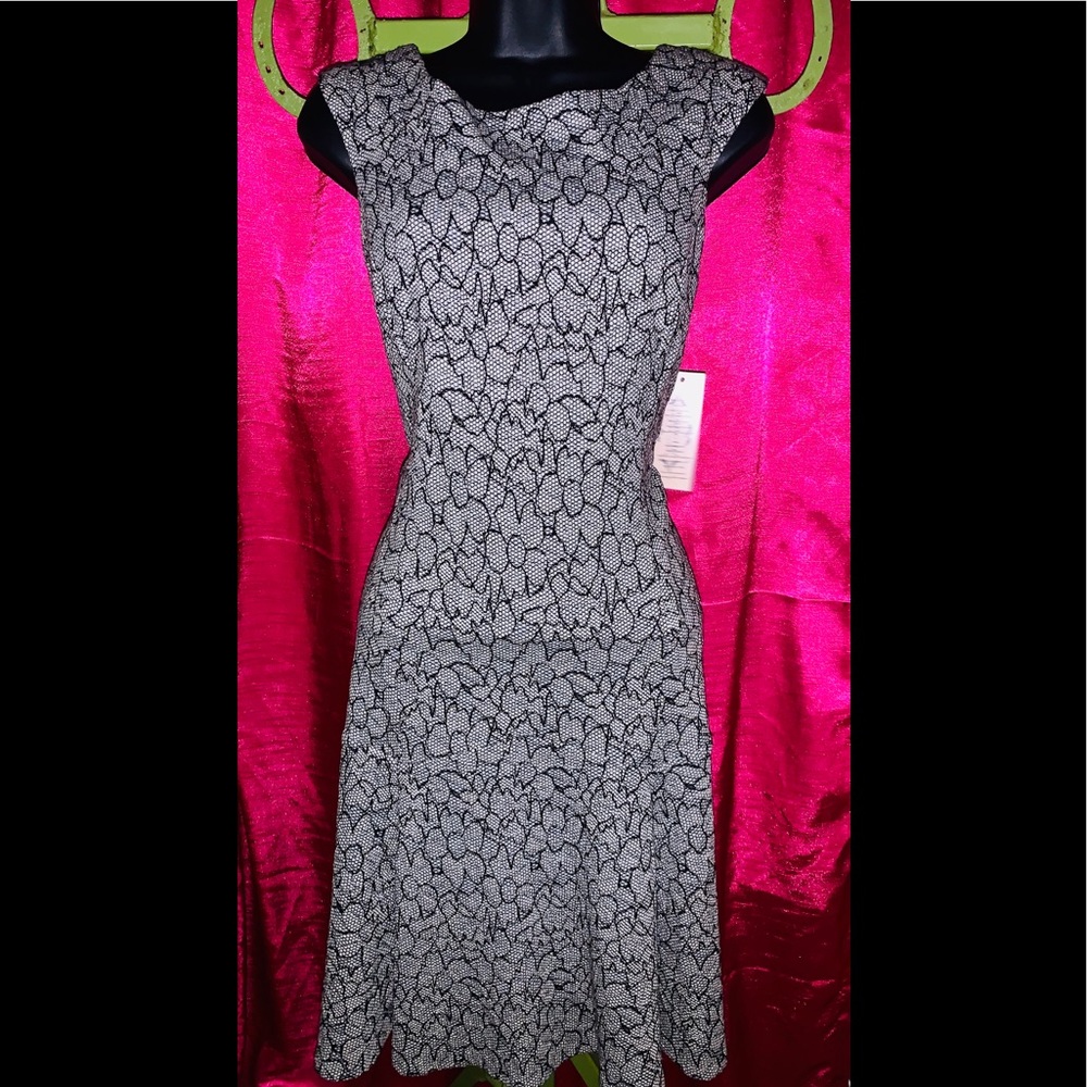 Black & White Print Dress